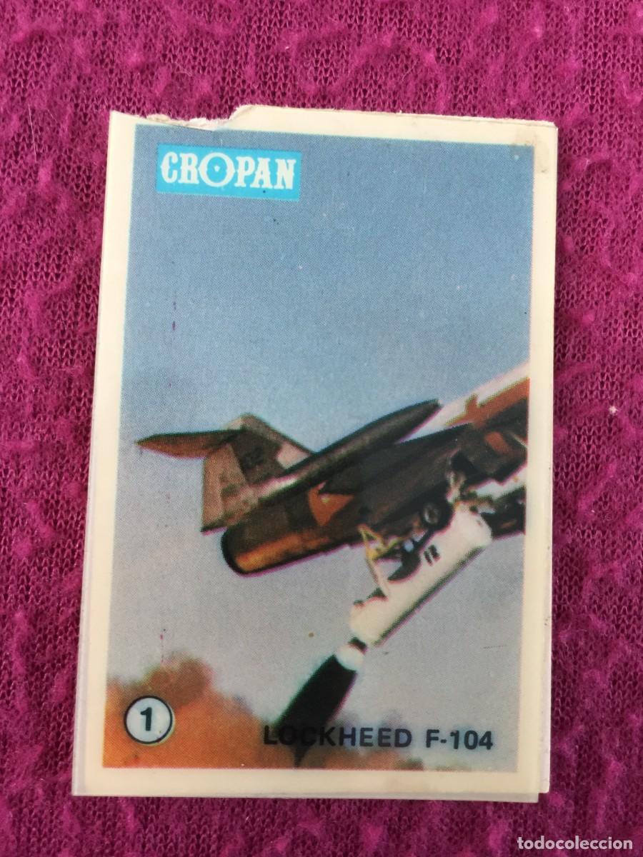 Coleccionismo cromos antiguos: CROMO PASTELITOS CROPAN - AVIONES DE COMBATE N&Uacute;MERO 1 - LOCKHEED F-104