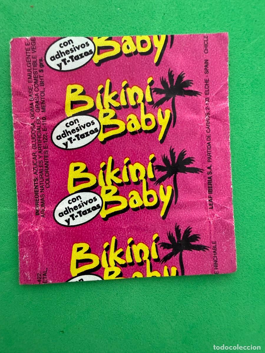 Coleccionismo cromos antiguos: Envoltorio chicle fresa Bikini Baby - Leaf Ib&eacute;rica