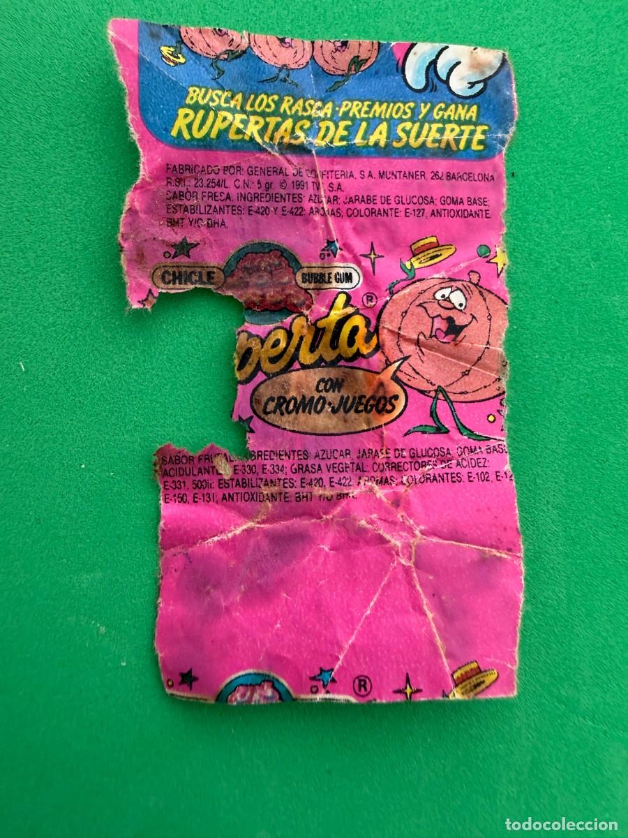 Coleccionismo cromos antiguos: Envoltorio chicle Un, dos, tres Ruperta de Dunkin General de Confiter&iacute;a