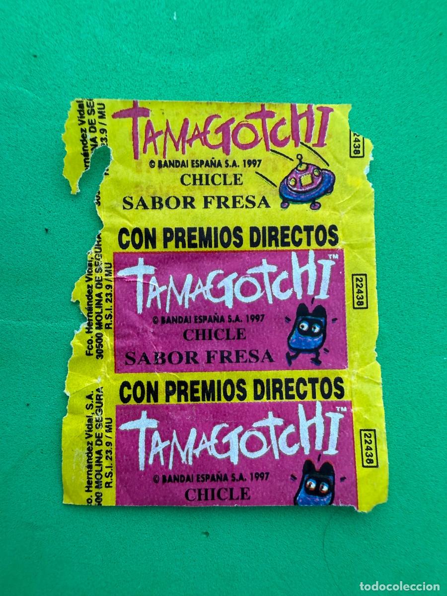 Coleccionismo cromos antiguos: Envoltorio chicle Tamagotchi de Vidal - Tipo Dunkin