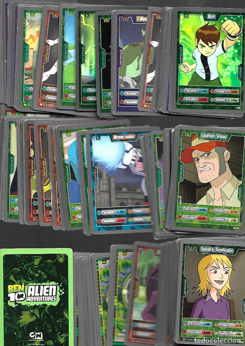 Coleccionismo cromos antiguos: coleccion de + de 140 fichas de BEN 10 ALIEN