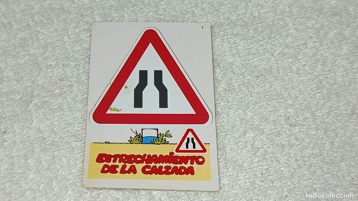 Coleccionismo cromos antiguos: BIMBO BIMBOCAO : ANTIGUO CROMO LOS RASCA TRAFILOCOS - ESTRECHAMIENTO DE LA CALZADA - A&Ntilde;OS 90