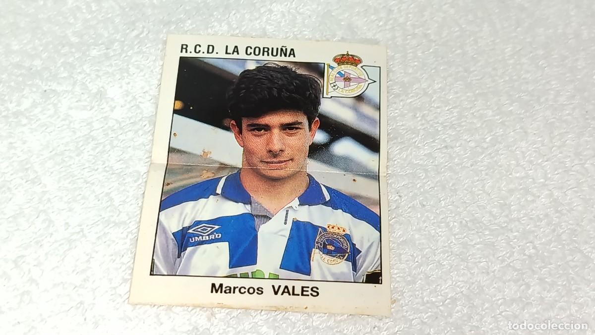 Coleccionismo cromos antiguos: BIMBO : ANTIGUO CROMO N&ordm; 114 MARCOS VALES DEPORTIVO CORU&Ntilde;A ESTRELLAS DE LA LIGA FUTBOL 93 - 94