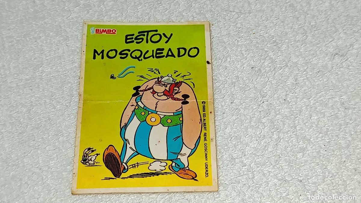 Coleccionismo cromos antiguos: BIMBO : ANTIGUO CROMO PASTEL ASTERIX Y OBELIX - ESTOY MOSQUEADO - A&Ntilde;OS 80 SIN PEGAR