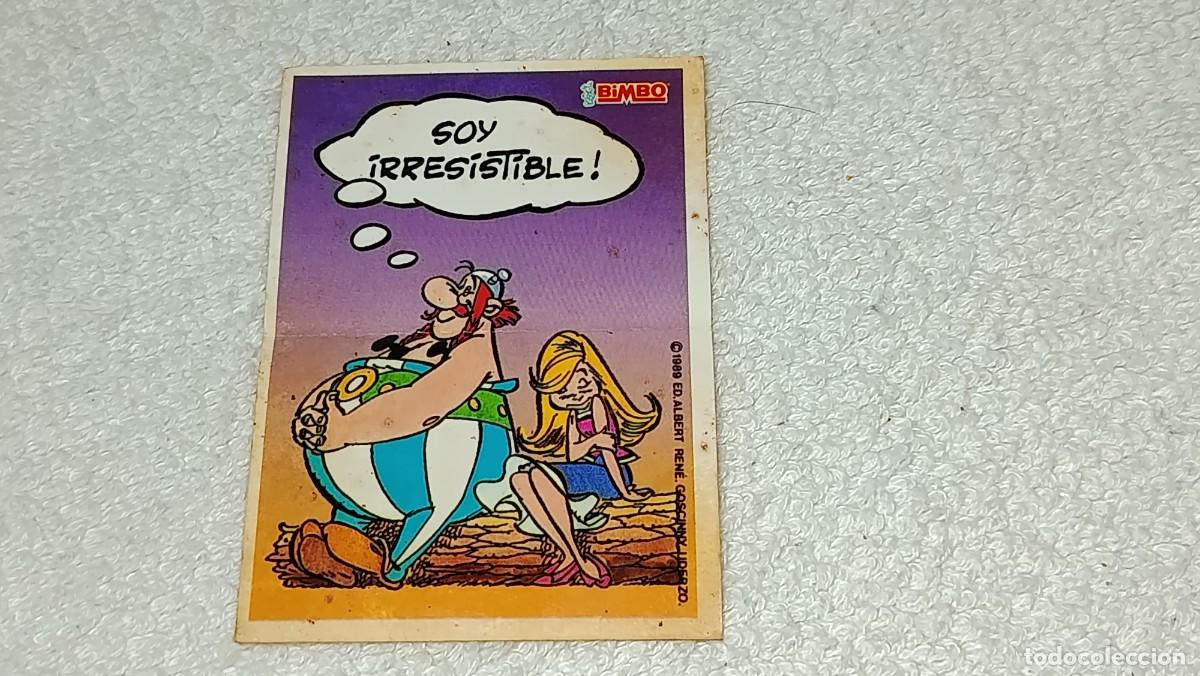 Coleccionismo cromos antiguos: BIMBO : ANTIGUO CROMO PASTEL ASTERIX Y OBELIX - SOY IRRESISTIBLE - A&Ntilde;OS 80 SIN PEGAR