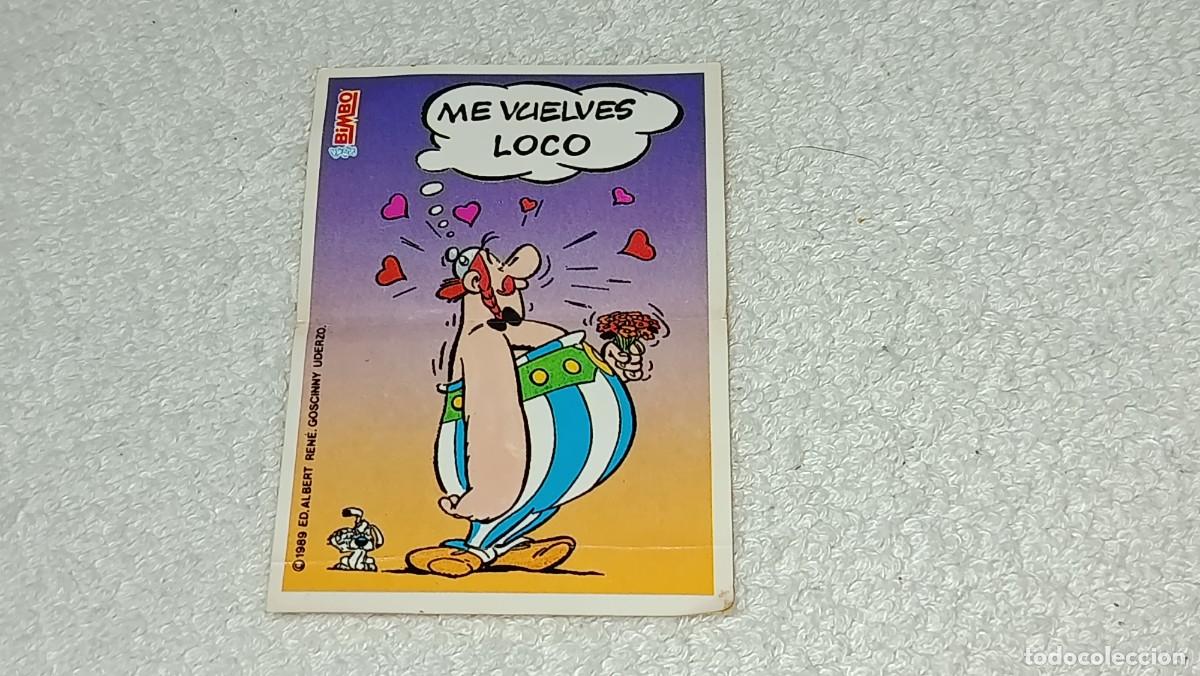 Coleccionismo cromos antiguos: BIMBO : ANTIGUO CROMO PASTEL ASTERIX Y OBELIX - ME VUELVES LOCO - A&Ntilde;OS 80 SIN PEGAR