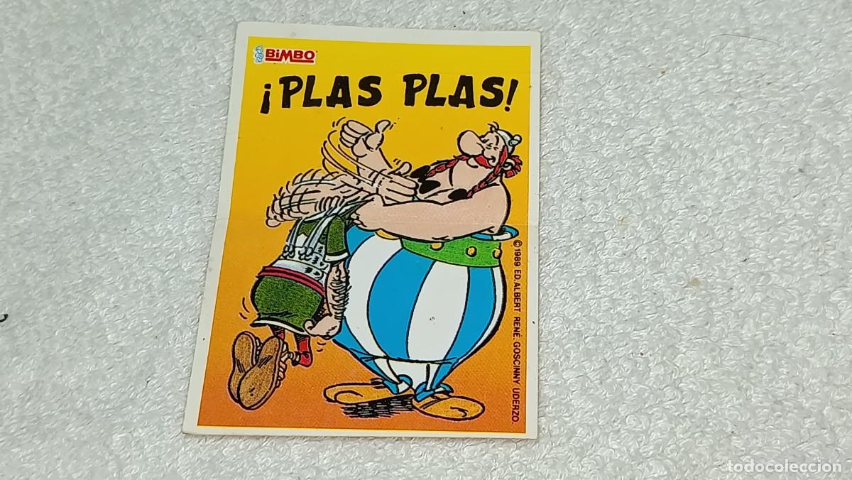 Coleccionismo cromos antiguos: BIMBO : ANTIGUO CROMO PASTEL ASTERIX Y OBELIX - PLAS PLAS - A&Ntilde;OS 80 SIN PEGAR
