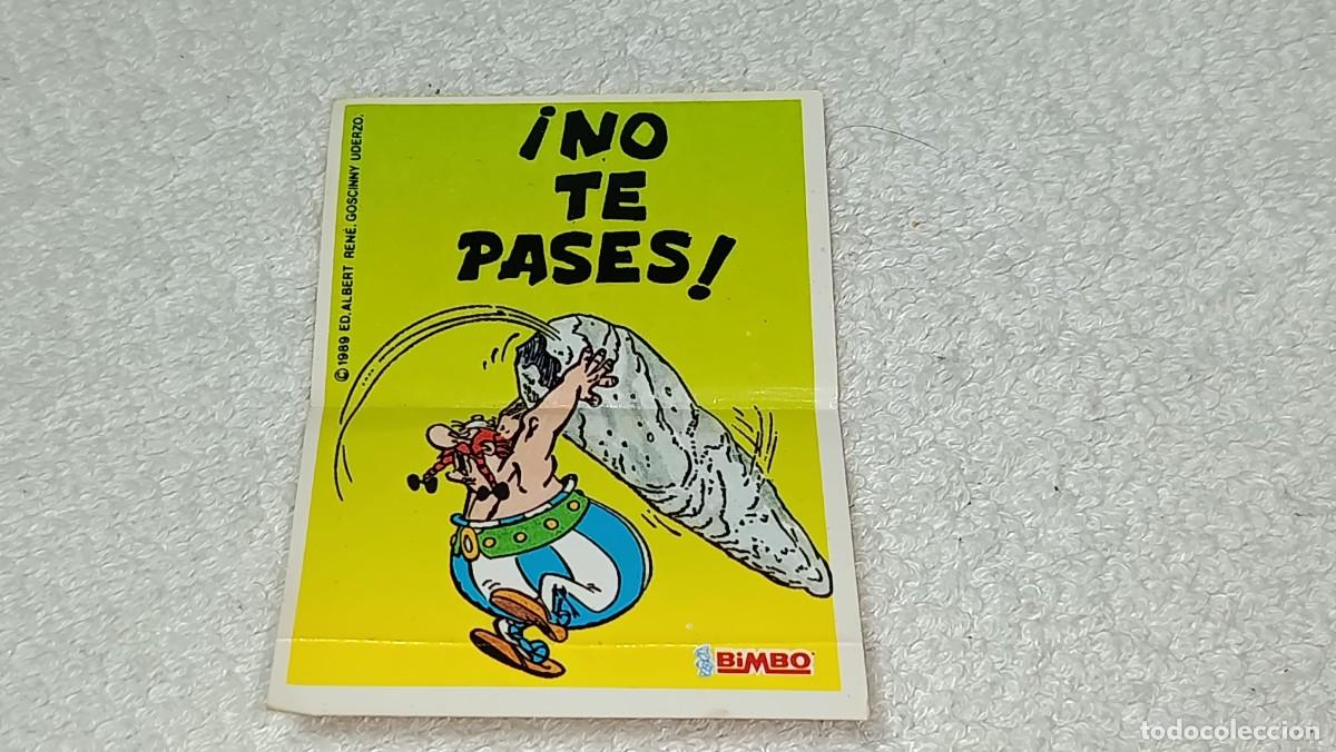 Coleccionismo cromos antiguos: BIMBO : ANTIGUO CROMO PASTEL ASTERIX Y OBELIX - NO TE PASES - A&Ntilde;OS 80 SIN PEGAR