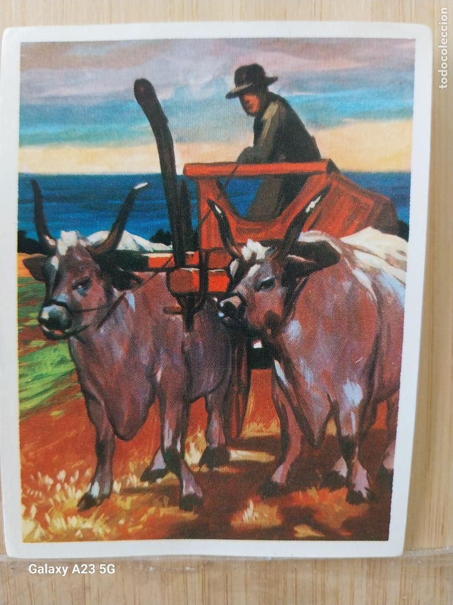 Coleccionismo cromos antiguos: FATTORI BUEYES UNCIDOS AL CARRO --* ED MAGA ARTE A&Ntilde;O 1971 CROMO 245 -** SIN PEGAR NUNCA