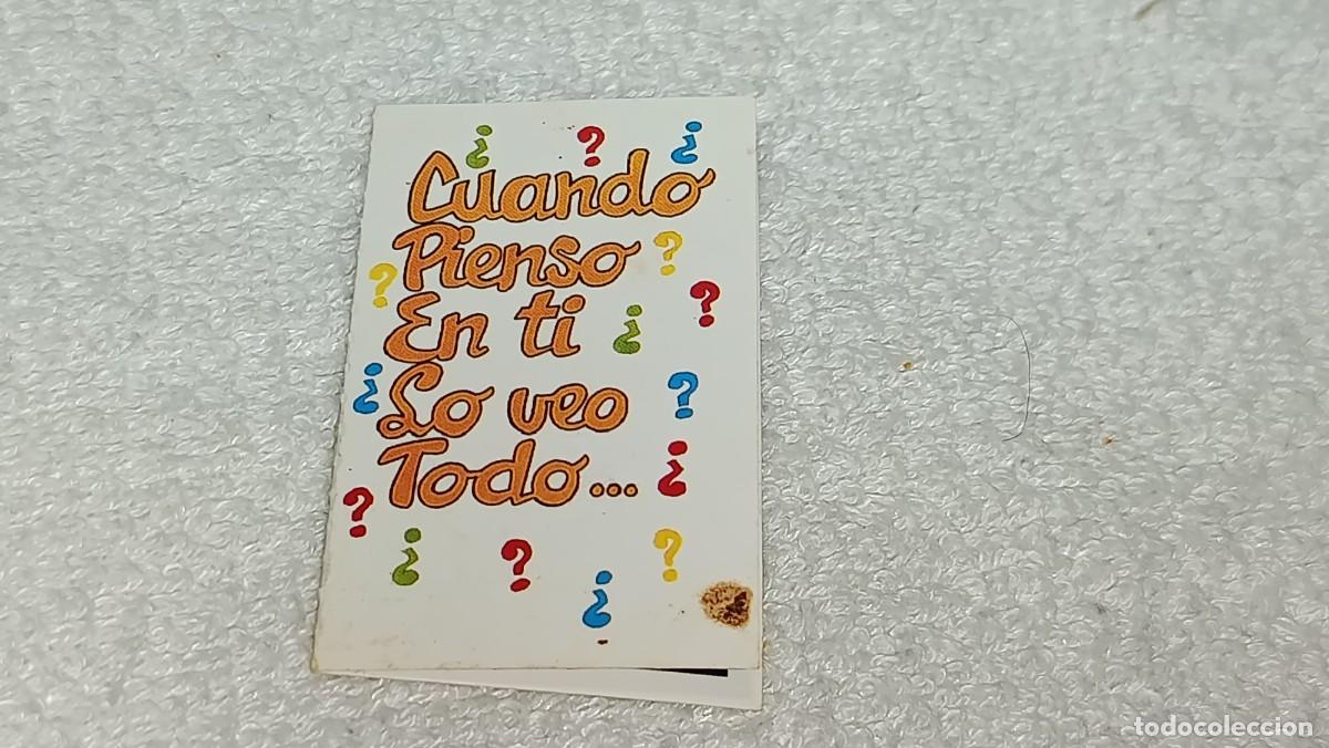 Coleccionismo cromos antiguos: BOLLYCAO PANRICO : ANTIGUO CROMO MOVI CARDS MOVICARDS CUANDO PIENSO EN TI A&Ntilde;OS 90