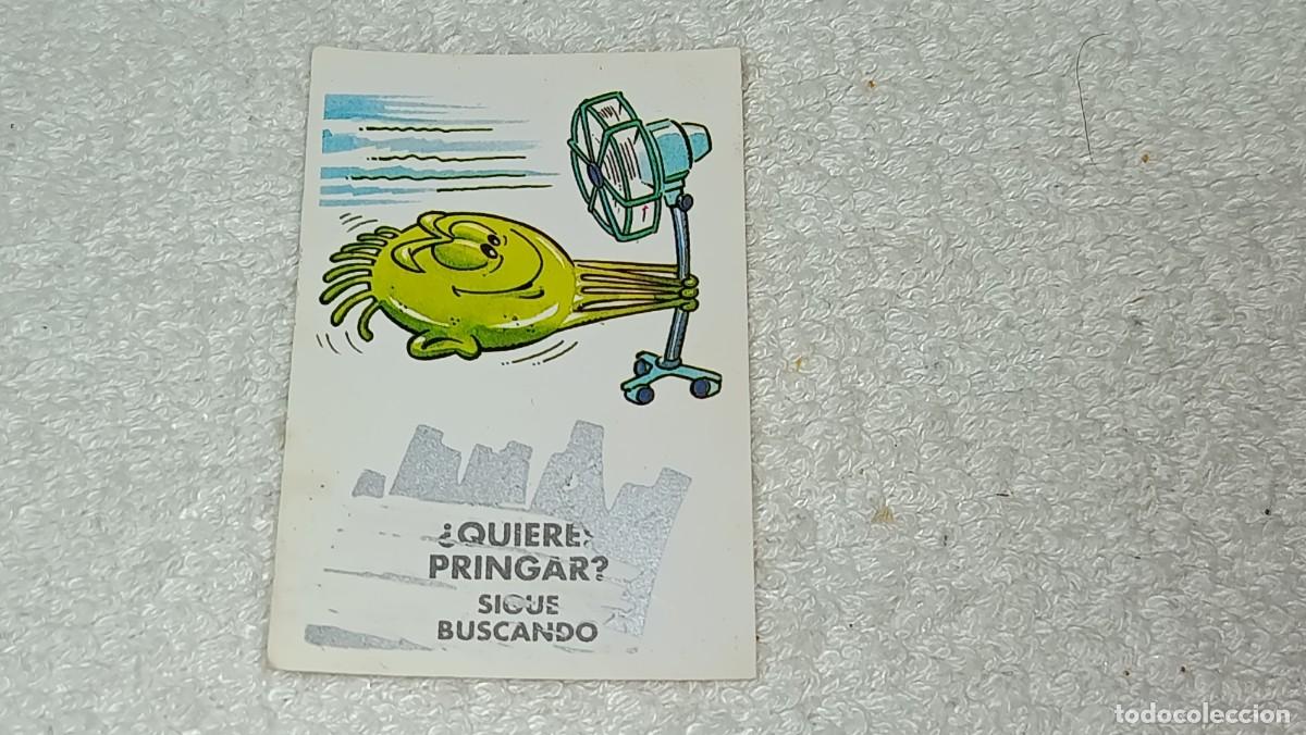 Coleccionismo cromos antiguos: BIMBO BIMBOCAO : ANTIGUO CROMO GAME QUIERES PRINGAR ? RASCA BOLAS PRINGOSAS A&Ntilde;OS 90