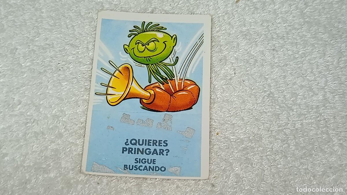 Coleccionismo cromos antiguos: BIMBO BIMBOCAO : ANTIGUO CROMO GAME QUIERES PRINGAR ? RASCA BOLAS PRINGOSAS A&Ntilde;OS 90