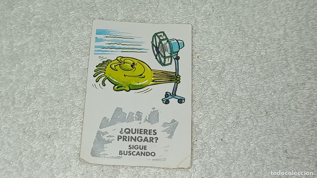 Coleccionismo cromos antiguos: BIMBO BIMBOCAO : ANTIGUO CROMO GAME QUIERES PRINGAR ? RASCA BOLAS PRINGOSAS A&Ntilde;OS 90