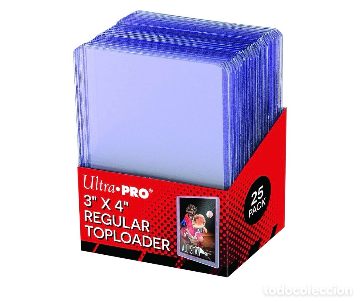 Coleccionismo cromos antiguos: Ultra Pro 3 x 4 Clear Regular 25 unidades Toploader gruesas fundas Adrenalyn Megacracks Este