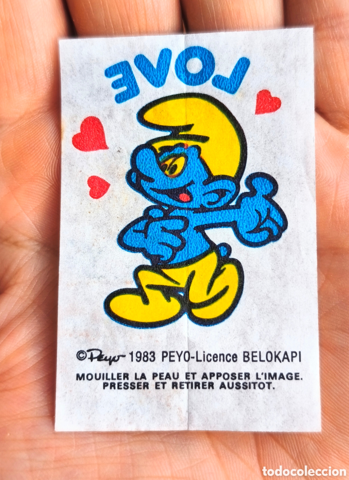 Coleccionismo cromos antiguos: LOS PITUFOS 1983 CROMO CHICLE THE SMURFS PEYO