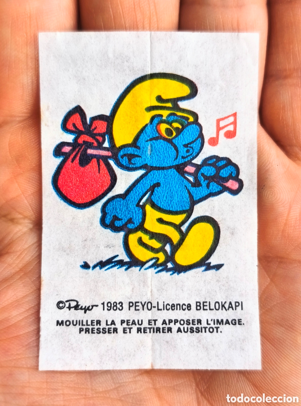 Coleccionismo cromos antiguos: LOS PITUFOS 1983 CROMO CHICLE THE SMURFS PEYO