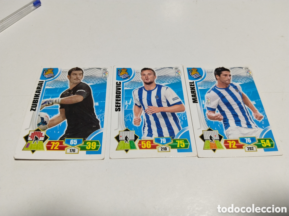 Coleccionismo cromos antiguos: 3 Cromos Real Sociedad 2013-2014