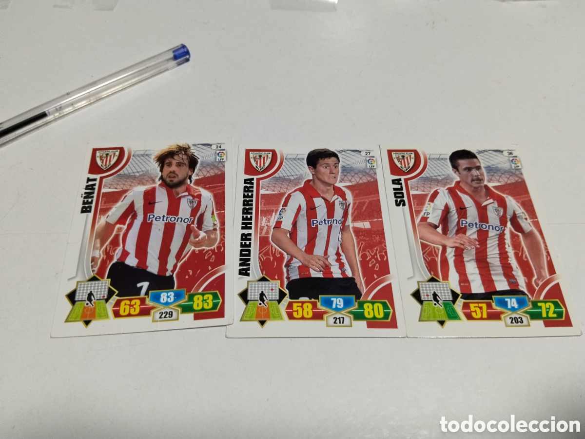 Coleccionismo cromos antiguos: 3 Cromos Athletic Club Bilbao 2013-2014