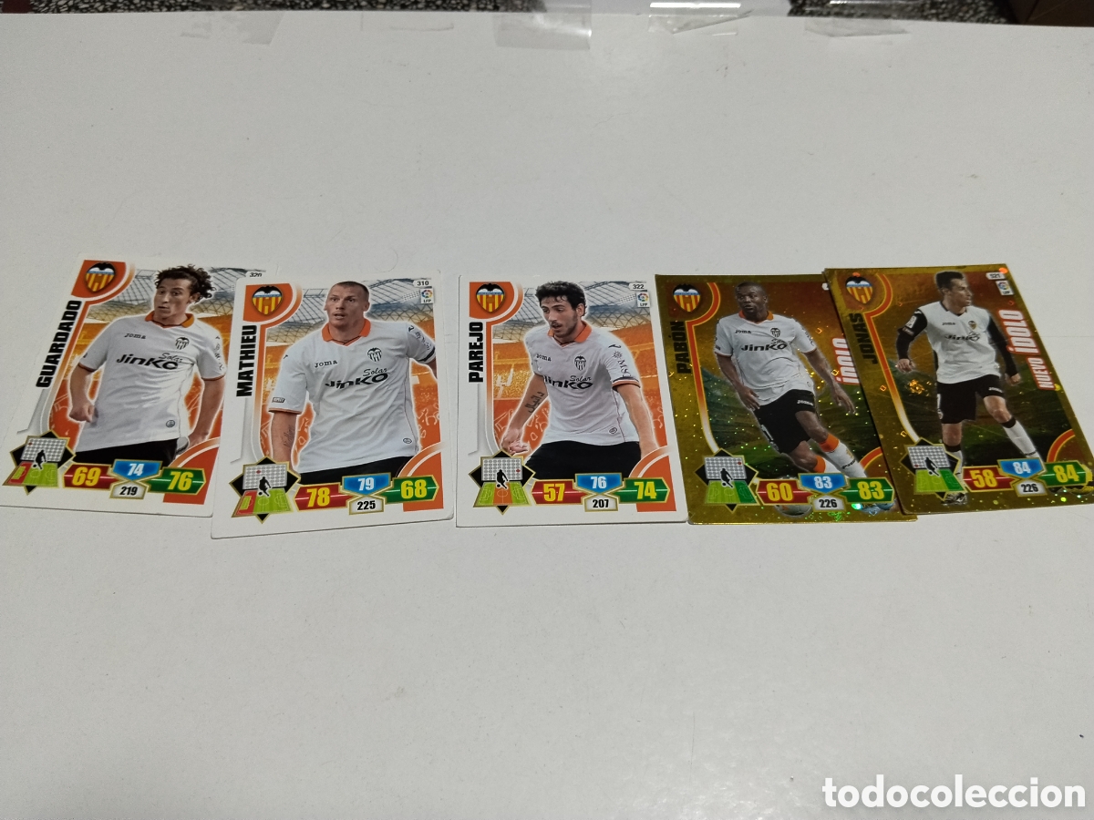 Coleccionismo cromos antiguos: 4 Cromos Valencia C.F. 2013-2014