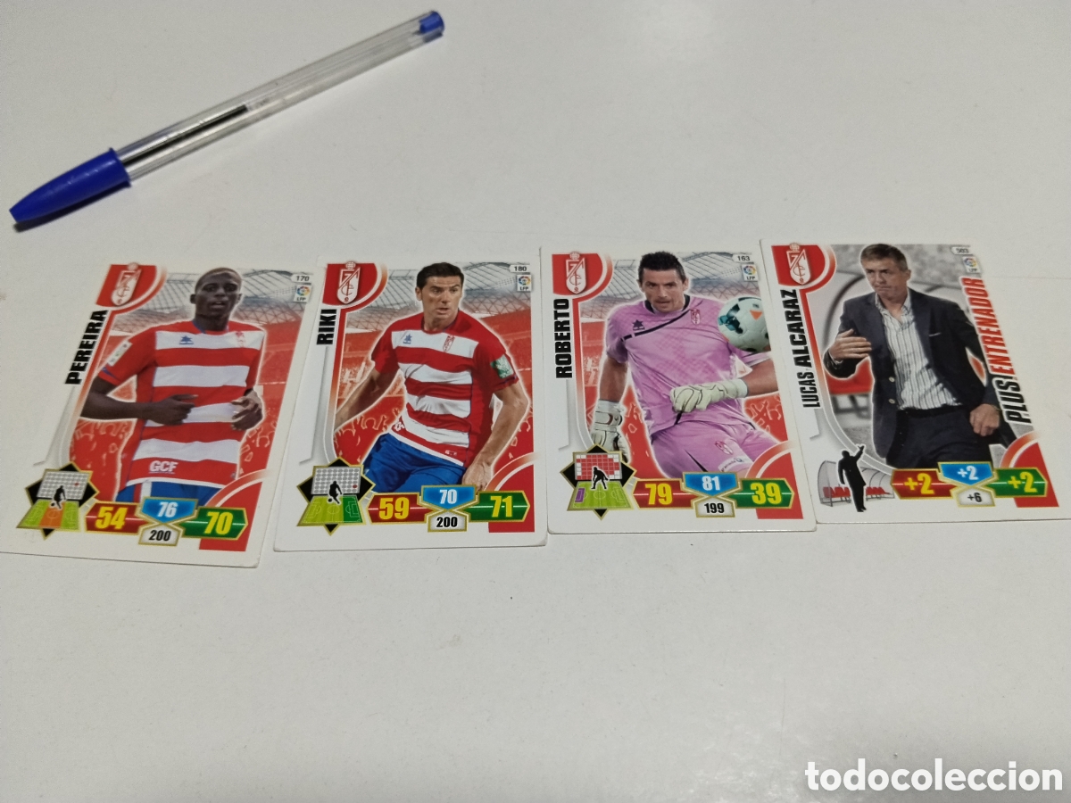Coleccionismo cromos antiguos: 4 Cromos Granada CF 2013-2014