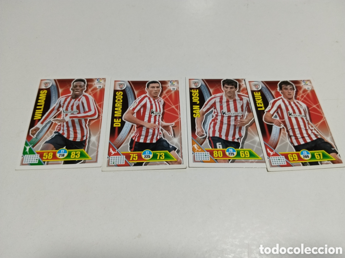 Coleccionismo cromos antiguos: 4 Cromos Athletic Club Bilbao 2016-2017