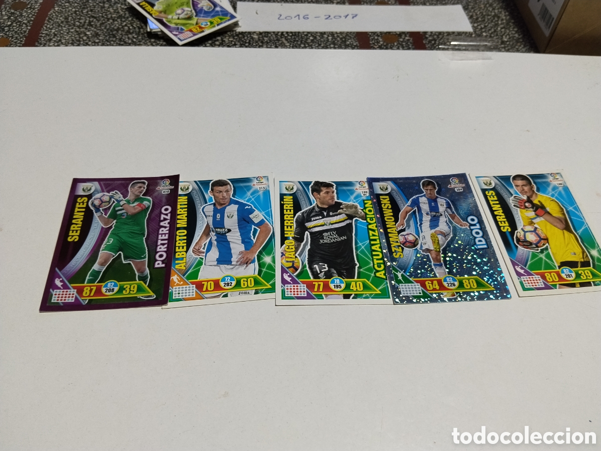 Coleccionismo cromos antiguos: 5 Cromos Legan&eacute;s 2016-2017