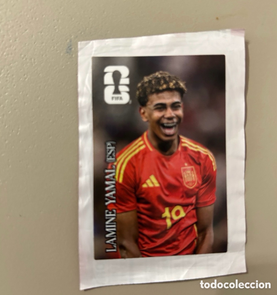 Coleccionismo cromos antiguos: Lamine Yamal cromo Coca-Cola mundial 2026 Espa&ntilde;a