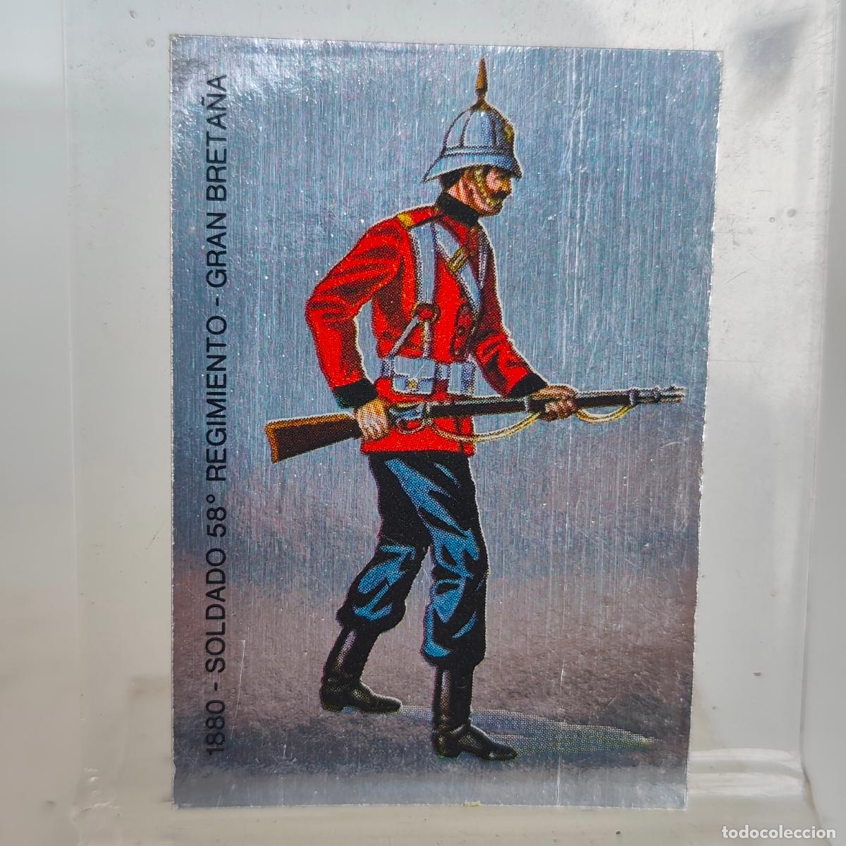 Coleccionismo cromos antiguos: CROMO - TODA EUROPA - 1975 - SOLDADOS - N&ordm; 187 - 1880 - SOLDADO 58&ordm; REGIMIENTO - GRAN BRETA&Ntilde;A