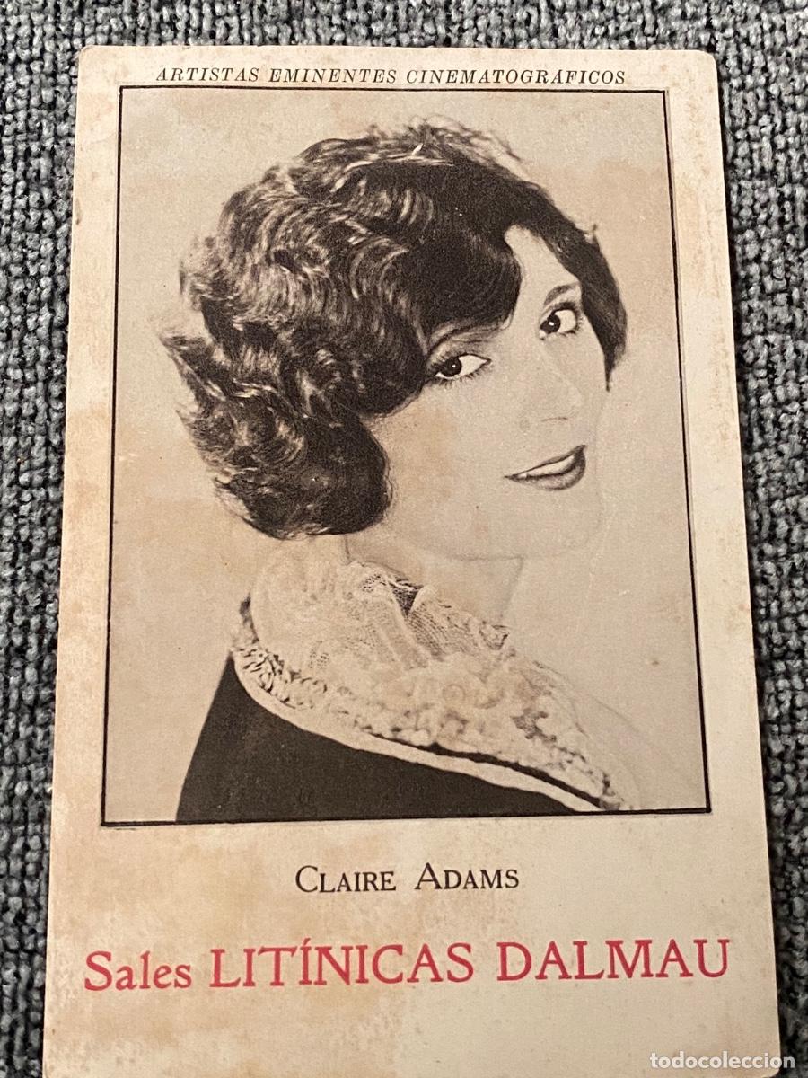 Coleccionismo cromos antiguos: ANTIGUO CROMO ACTRIZ CLAIRE ADAMS PUBLICIDAD SALES DALMAU