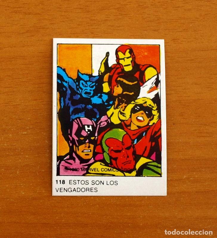 Coleccionismo cromos antiguos: Superh&eacute;roes - N&ordm; 118, Vengadores - Marvel 1980 Comics Group - Chocolates Terrabusi - Nunca pegado