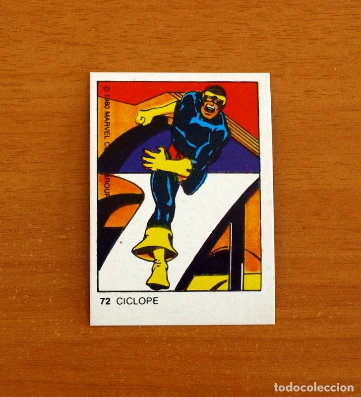 Coleccionismo cromos antiguos: Superh&eacute;roes - N&ordm; 72, Ciclope - Marvel 1980 Comics Group - Chocolates Terrabusi - Nunca pegado