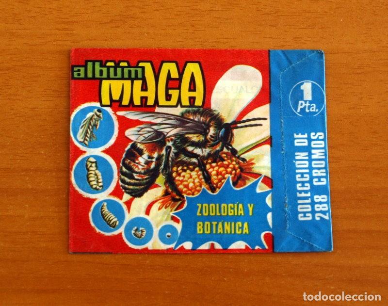 Coleccionismo cromos antiguos: Sobre de cromos sin abrir - Zoolog&iacute;a y Bot&aacute;nica, &Aacute;lbum Maga - Ediciones Maga 1969