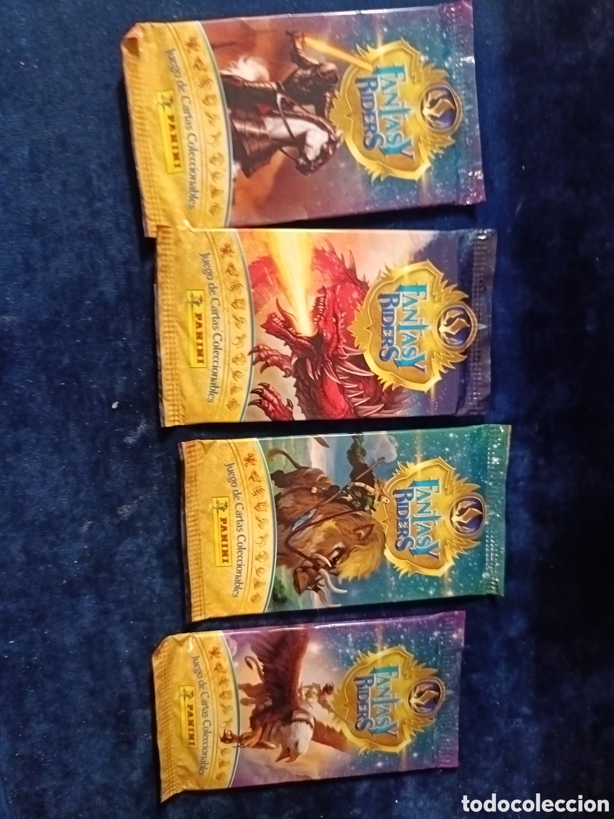 Coleccionismo cromos antiguos: FANTASY RIDERS LA INVASION DE LOS GIGANTES. LOTE 4 SOBRES SIN ABRIR. PANINI