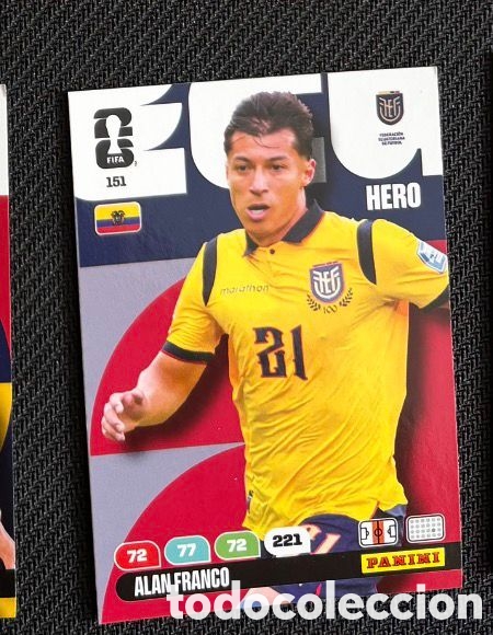 Coleccionismo cromos antiguos: 151 ALAN FRANCO ECUADOR Carta FIFA WORLD CUP 2026 mundial ADRENALYN XL