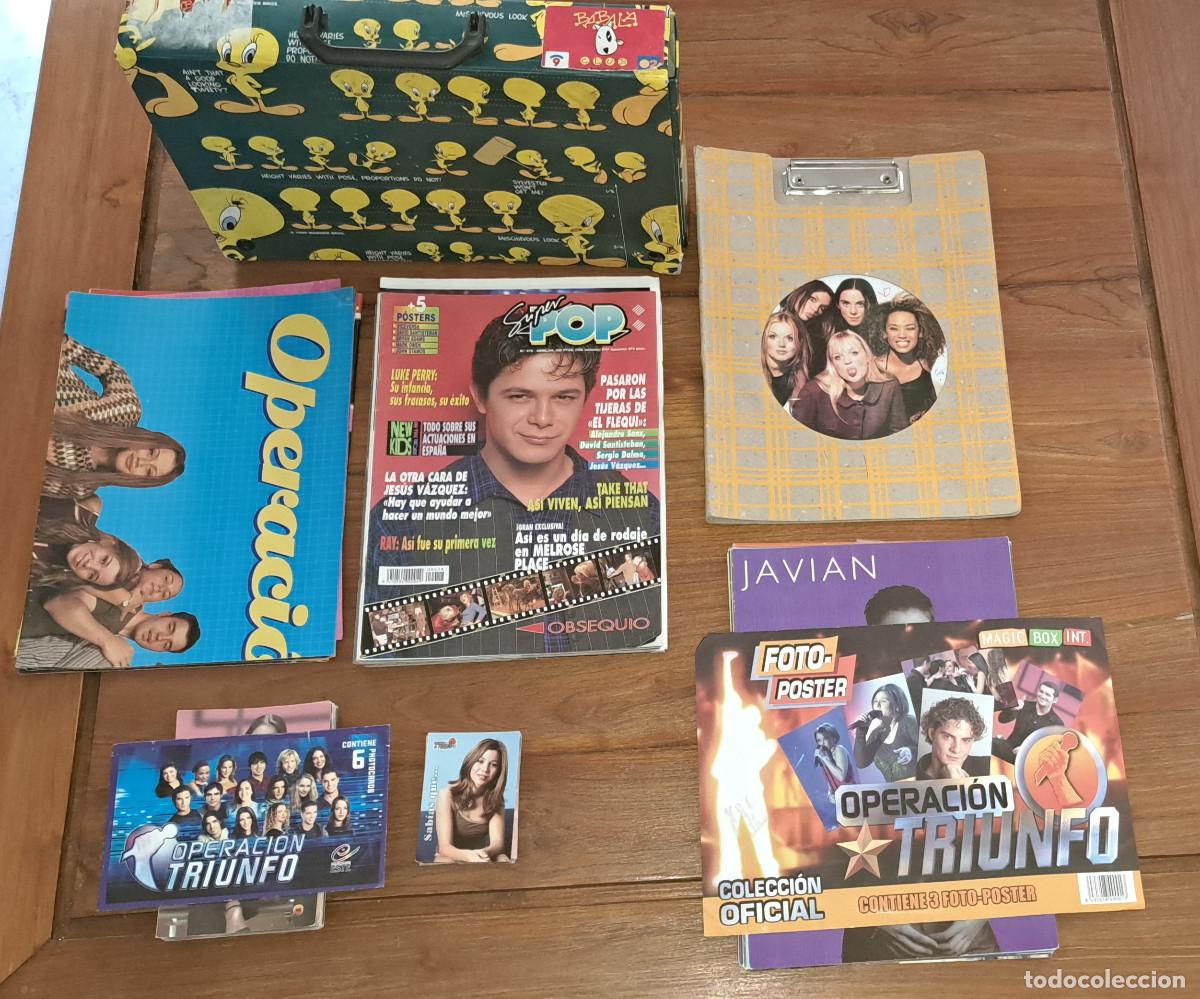 Coleccionismo cromos antiguos: LOTE DE REVISTAS SUPER-POP Y PHOTOCARDS OPERACI&Oacute;N TRIUNFO MAS CARPETAS