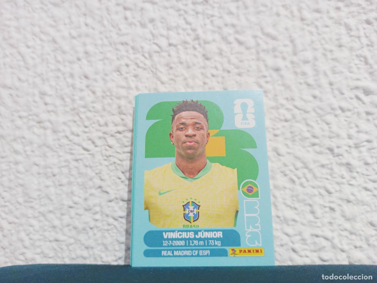 Coleccionismo cromos antiguos: BRA 14 VIN&Iacute;CIUS J&Uacute;NIOR BASE BRASIL MUNDIAL 2026 26 STICKERS USA MEXICO