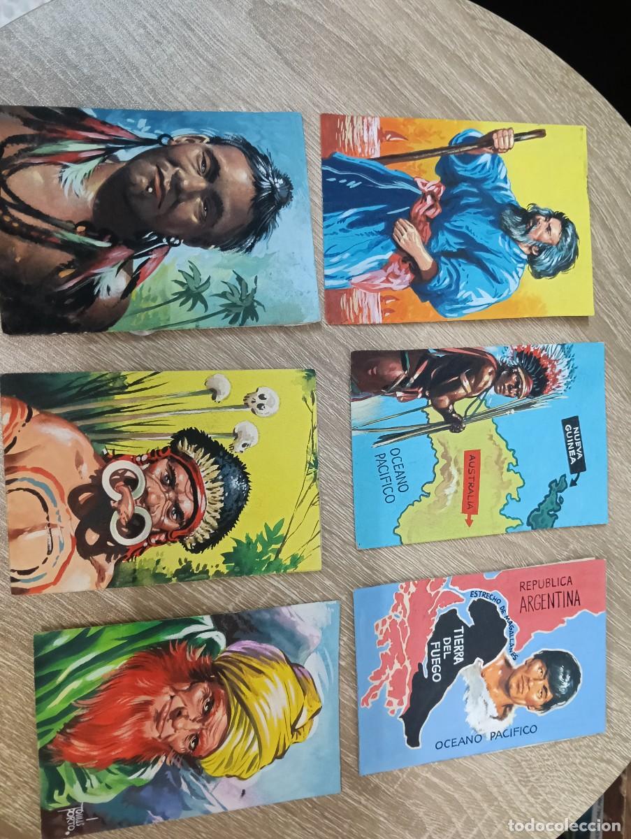 Coleccionismo cromos antiguos: CROMOS ORIGINALES PINTADOS POR TOMAS PORTO PUEBLOS DESCONOCIDOS