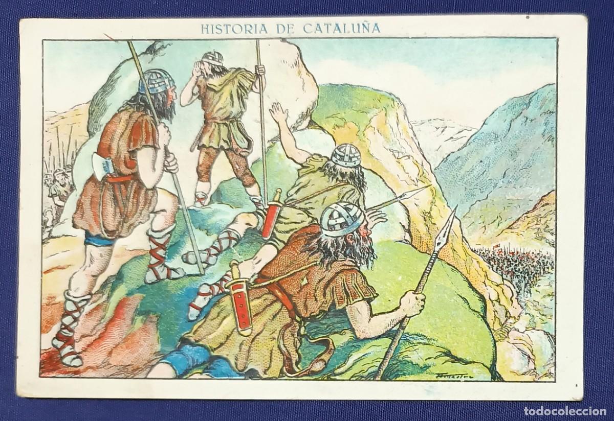Coleccionismo cromos antiguos: CROMO HISTORIA DE CATALUNYA N&ordm; 4.XOCOLATA JUNCOSA