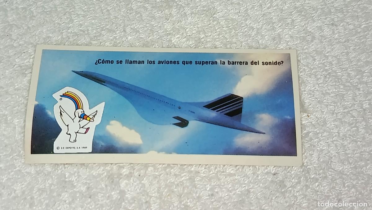 Collectable Antique Stickers: DANONE : ANTIGUO CROMO N&ordm; 3 GRANDES INVENTOS EXPO 92 SEVILLA RASCA EL CURRO