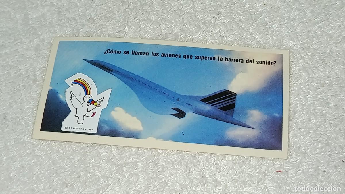 Coleccionismo cromos antiguos: DANONE : ANTIGUO CROMO N&ordm; 3 GRANDES INVENTOS EXPO 92 SEVILLA RASCA EL CURRO
