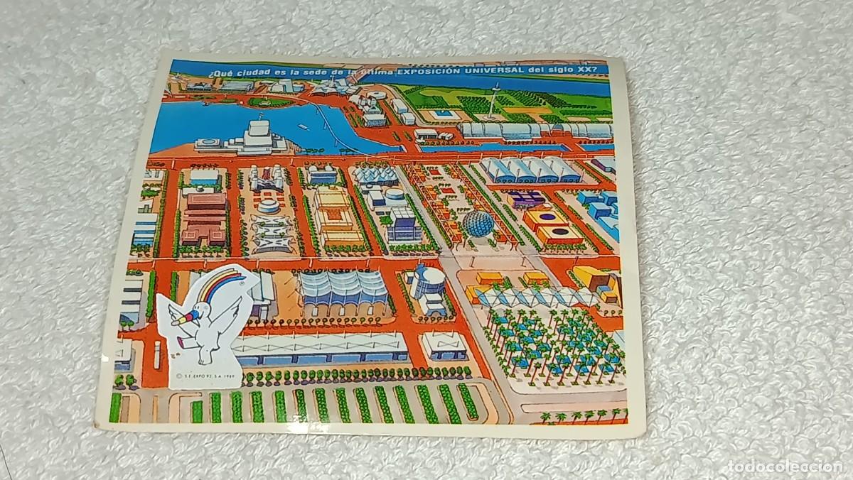Coleccionismo cromos antiguos: DANONE : ANTIGUO CROMO N&ordm; 11 GRANDES INVENTOS EXPO 92 SEVILLA RASCA EL CURRO