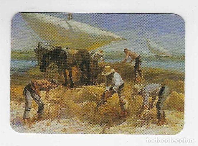 Coleccionismo cromos antiguos: CALENDARIO BOLSILLO PUBLICITARIO A&Ntilde;O 2010 PINTURA - LA SIEGA DEL ARROZ - COPSEMAR -VER FOTO REVERSO