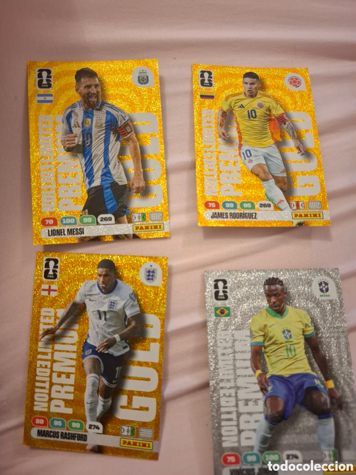 Coleccionismo cromos antiguos: Adrenalyn premim gold mundial 2026 Messi lote