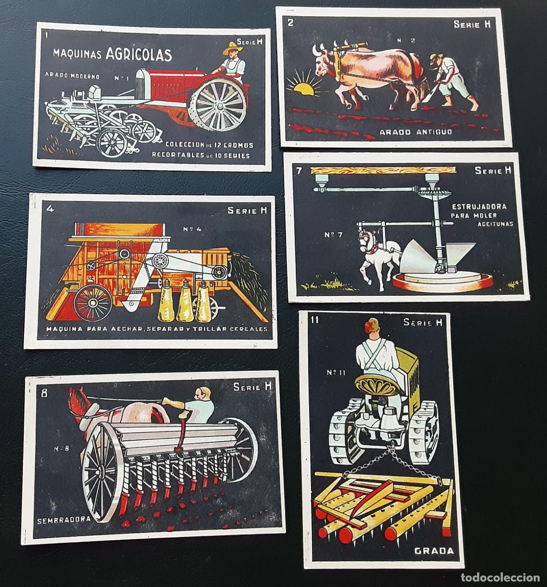 Coleccionismo cromos antiguos: LOTE DE 6 CROMOS NEGROS SERIE H, CHOCOLATES PI.