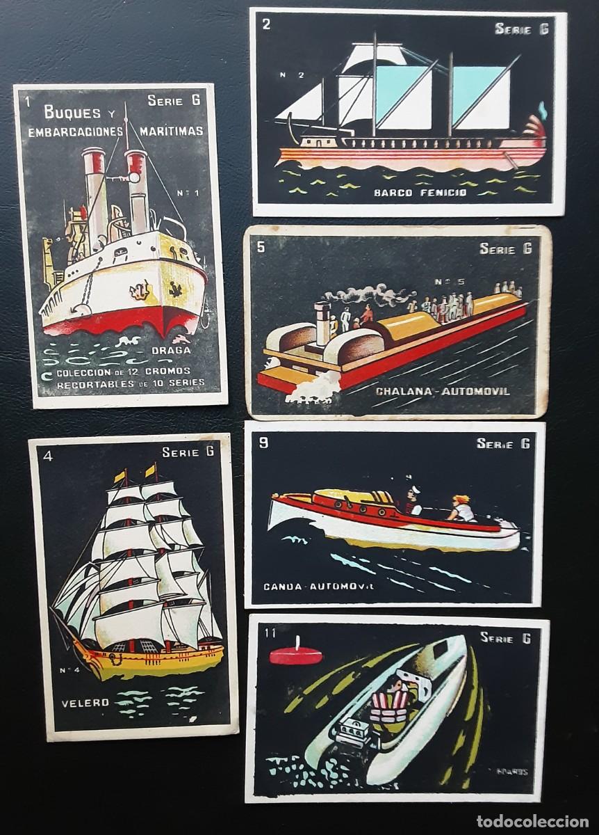 Coleccionismo cromos antiguos: LOTE DE 6 CROMOS NEGROS SERIE G, CHOCOLATES PI.