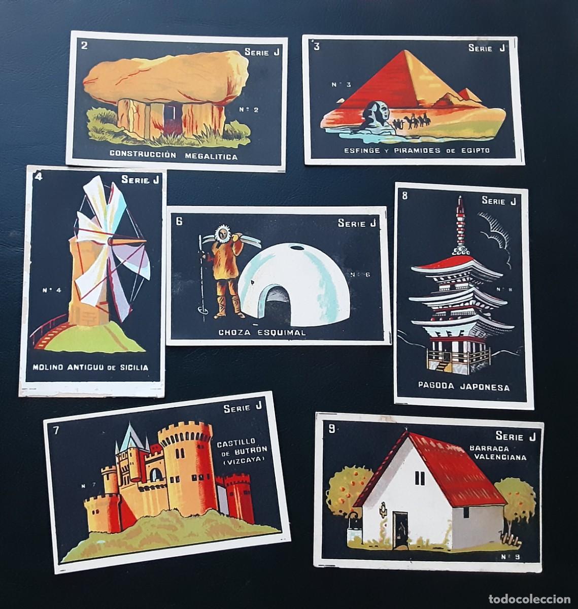 Coleccionismo cromos antiguos: LOTE DE 7 CROMOS NEGROS SERIE J, CHOCOLATES PI.
