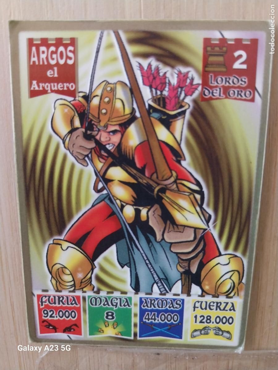 Coleccionismo cromos antiguos: BOLLYCAO KAOS LEGEND LORDS DEL ORO 2 ARGOS EL ARQUERO CROMO PASTELITOS PREMIUM 1996 ORIGINAL