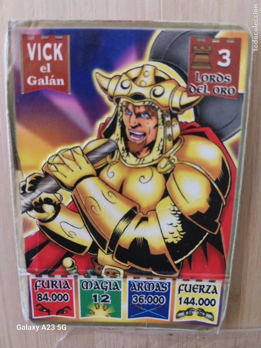 Coleccionismo cromos antiguos: BOLLYCAO KAOS LEGEND LORDS DEL ORO 3 VICK EL GALAN CROMO PASTELITOS PREMIUM 1996 ORIGINAL