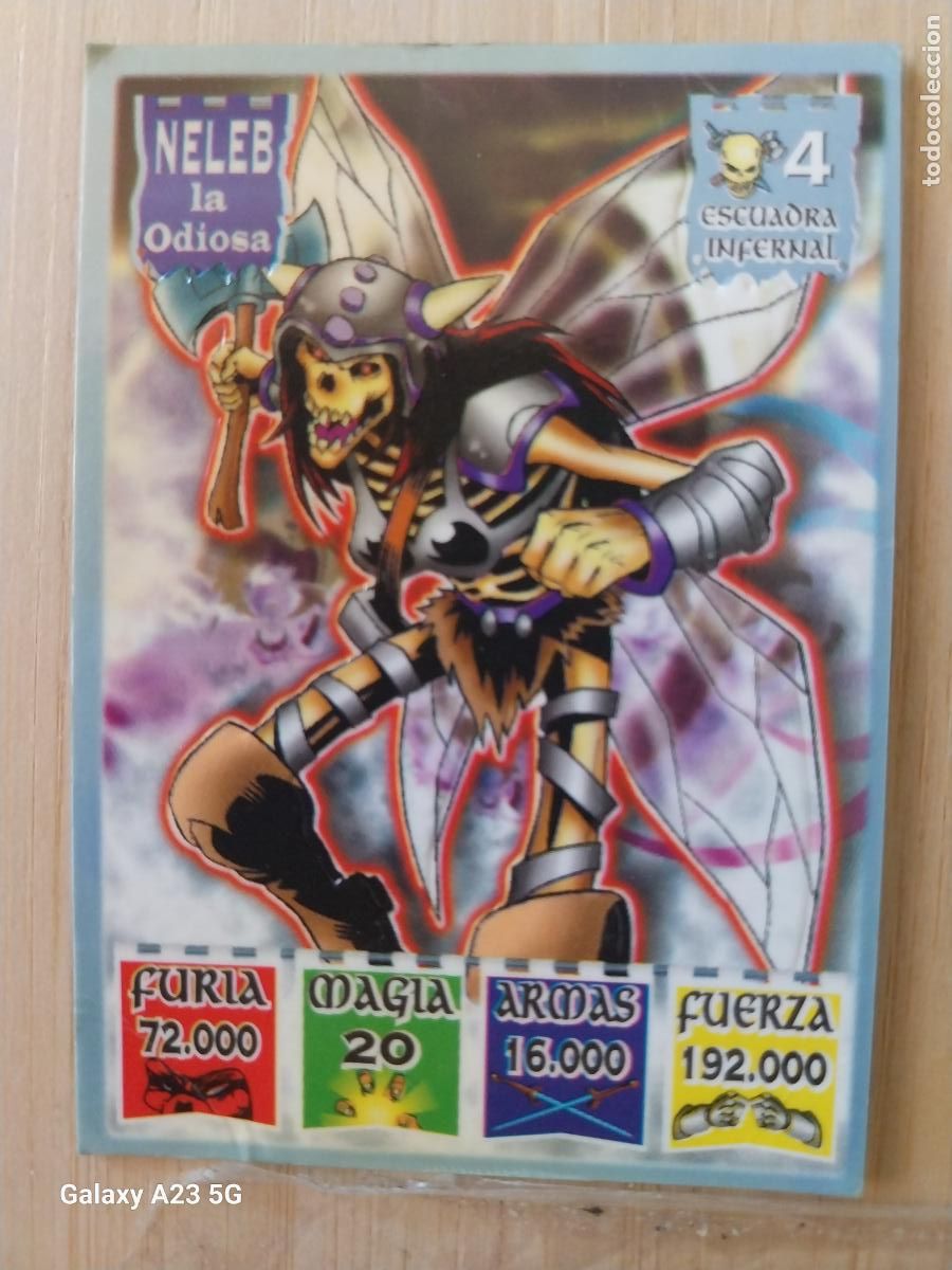Coleccionismo cromos antiguos: BOLLYCAO KAOS LEGEND ESCUADRA INFERNAL 4 NELEB LA ODIOSA ** CROMO PASTELITOS PREMIUM 1996 ORIGINAL