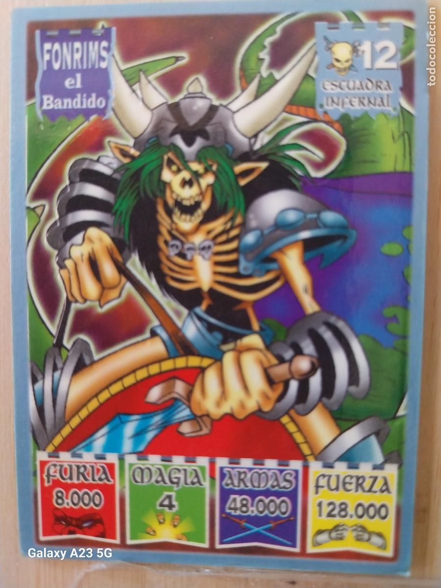 Coleccionismo cromos antiguos: BOLLYCAO KAOS LEGEND ESCUADRA INFERNAL 12 FONRIMS EL BANDIDO* CROMO PASTELITOS PREMIUM 1996 ORIGINAL
